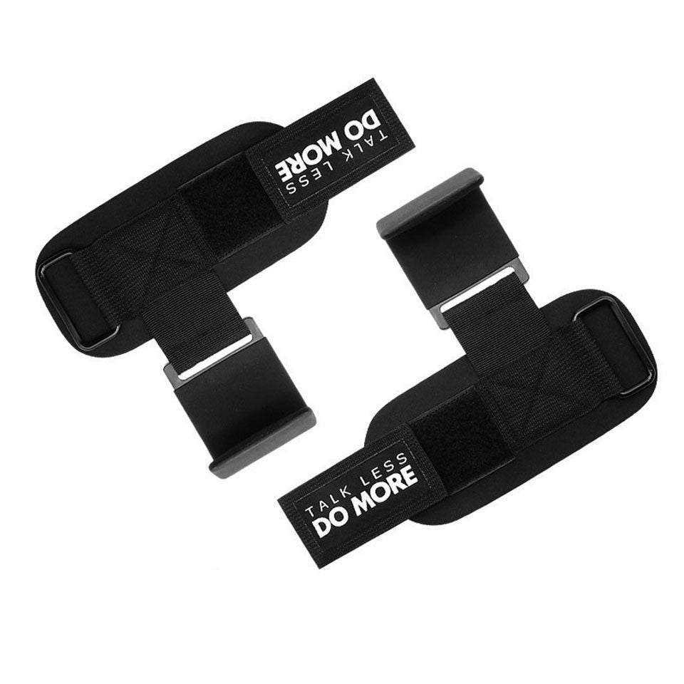 Weight Lifting Hook Grips Padded With Wrist Wraps Hand-Bar Powerlifting Gloves Heavy Duty Pull-ups Hooks Gym Training Straps anassiri.com