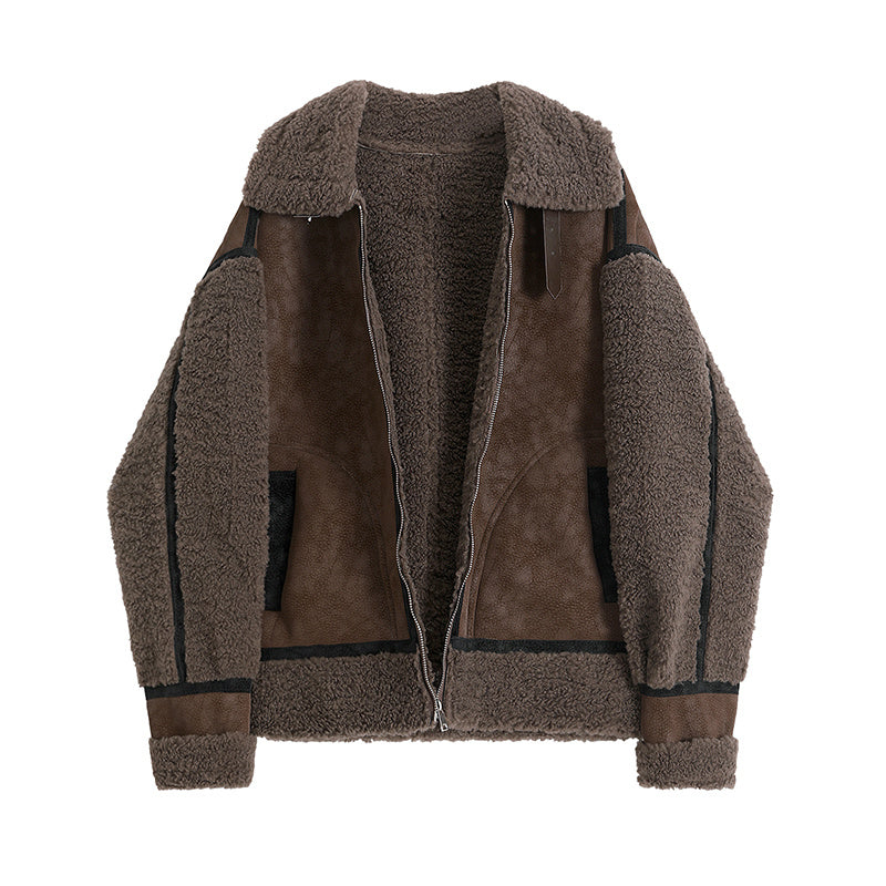 Fashion Fur Integrated Short Coat Women anassiri.com