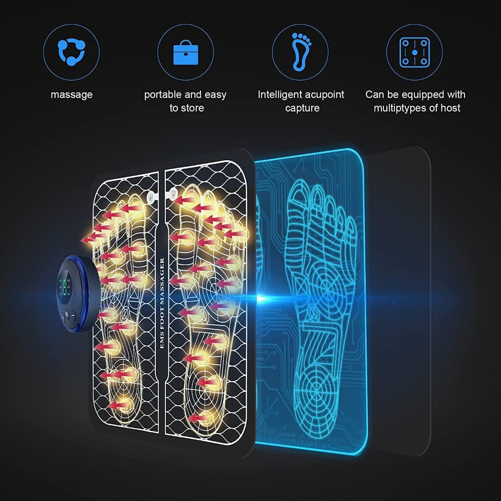 Rechargeable Portable Foot Intelligent Massage Pad anassiri.com