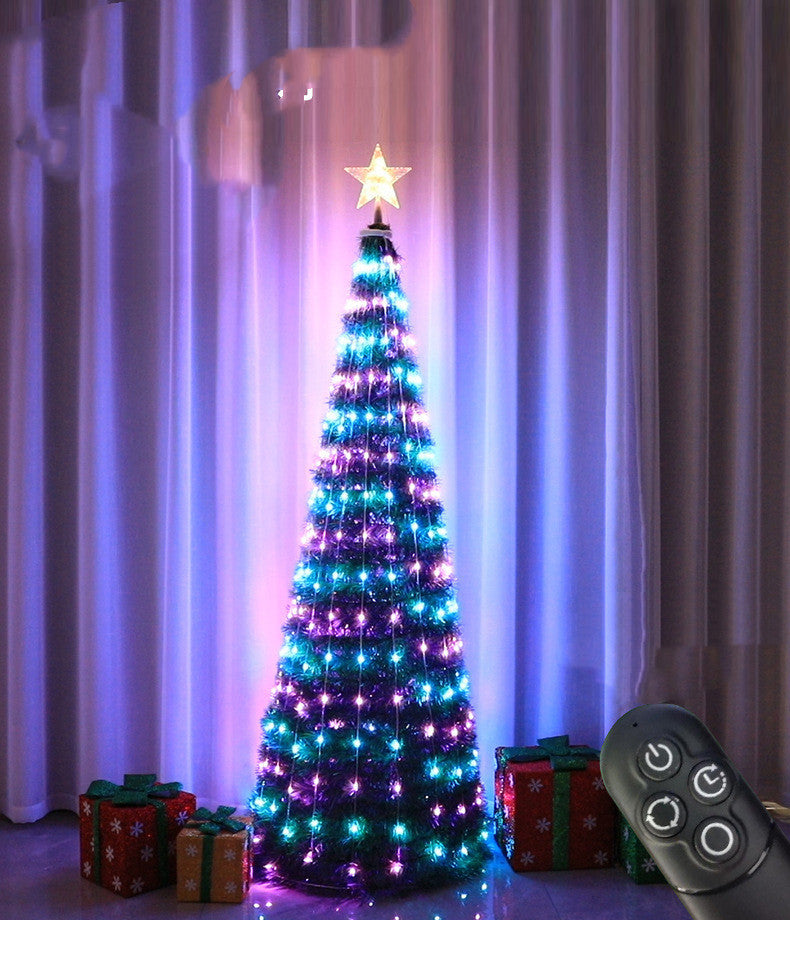 New LED Christmas Tree Lights Multi-function Point-and-control Holiday Decorations anassiri.com