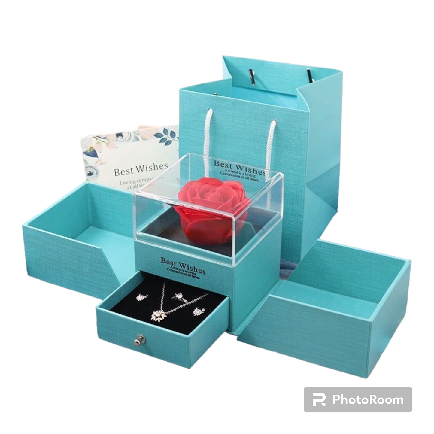 Valentine's Day Gift Flower Soap Rose Jewelry Box - - anassiri.com anassiri.com