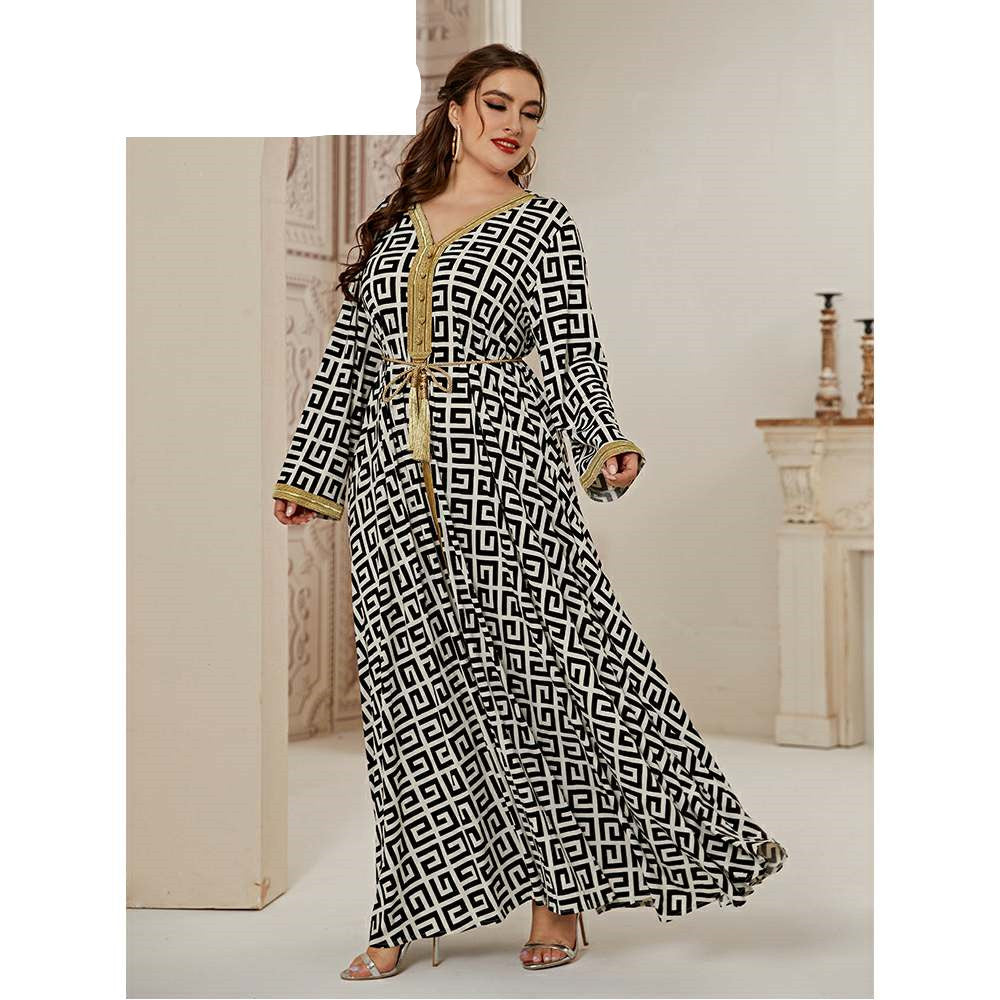 Longue Printers Femmes Days Robes Grande Grand Dress - - anassiri.com anassiri.com