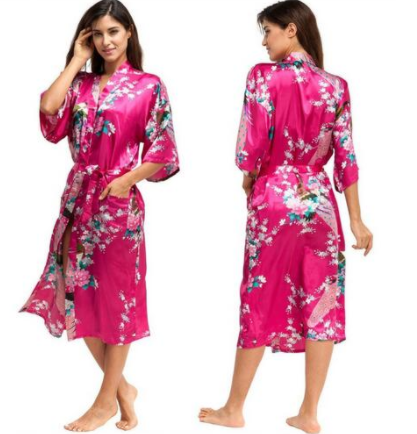 Satin Robes for Brides Wedding Robe Sleepwear Silk - - anassiri.com anassiri.com