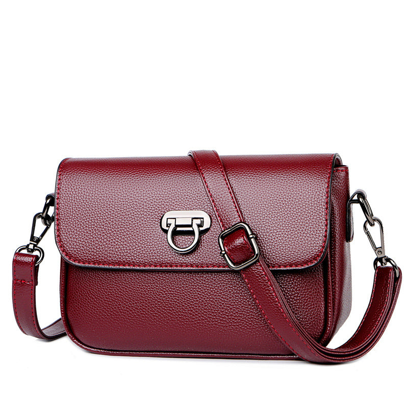 Fashion Leather Messenger Shoulder Small Square Bag - WOMEN BAGS - anassiri.com anassiri.com