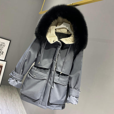 Fashion Hooded Faux Fur Collar Women's - Jacket Women - anassiri.com anassiri.com
