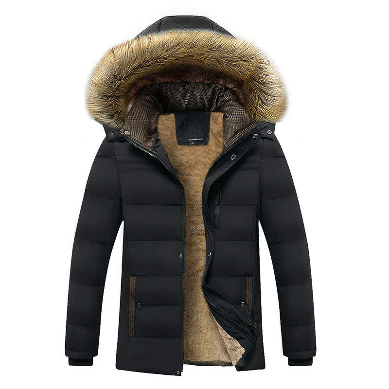 Men's Cotton-padded Jacket Plus Velvet Thick Cotton-padded Jacket Autumn And Winter - Montant hommes - anassiri.com anassiri.com
