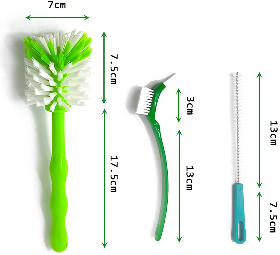 colorer le kit complet Couteau nettoyeur bol Pot outil de lavage brosse de nettoyage idéal pour Thermomix TM5 - colorer le kit complet - anassiri.com anassiri.com