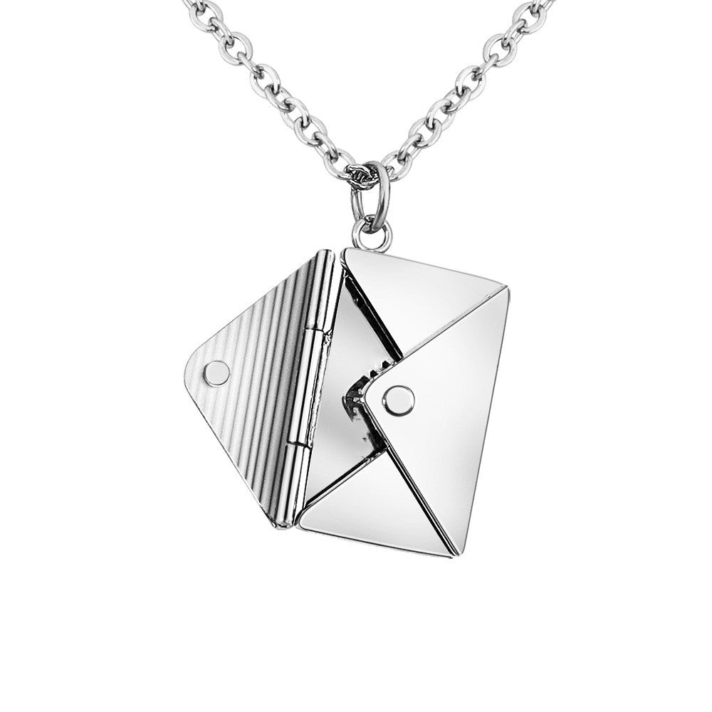 Fashion Jewelry Envelop Necklace Women Lover Letter Pendant Best Gifts For Girlfriend - - anassiri.com anassiri.com