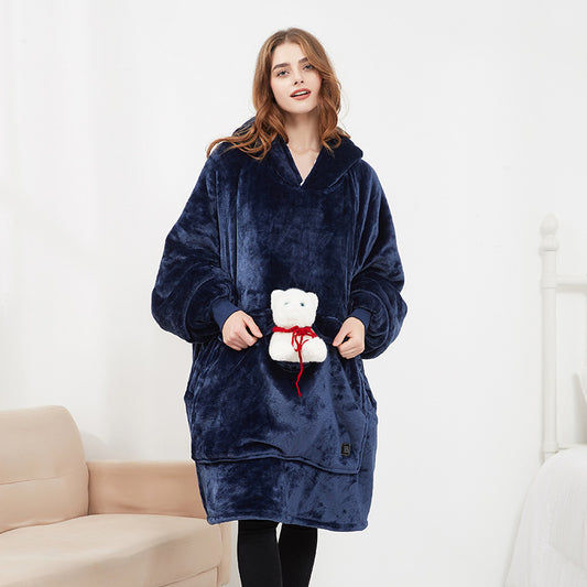 USB Electric Heating Blanket Hooded Lazy Blanket anassiri.com