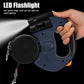 Dual Retractable Dog Leash with LED Light – 360° Tangle-Free & Reflective