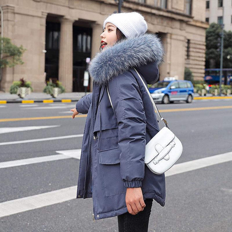 Plush Thick Coat Student Parker Down -   - anassiri.com anassiri.com