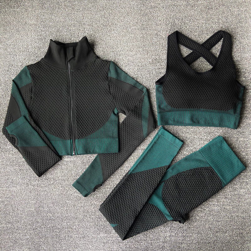 Yoga sets female sport gym suit anassiri.com
