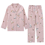 Couple Thin Cotton Double Gauze Pajamas