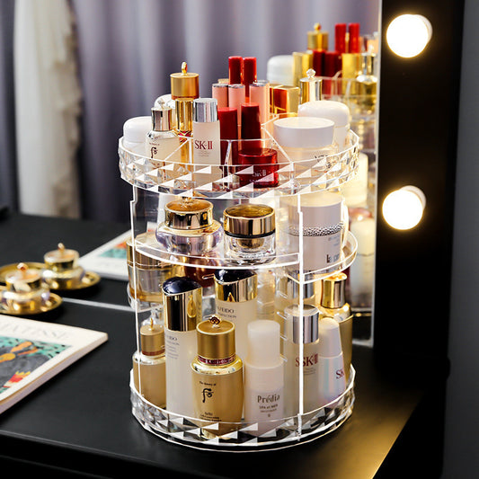Acrylic Diamond Pattern Desktop Organizing Shelf -   - anassiri.com anassiri.com