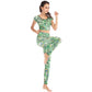 Printed navel short-sleeved quick-drying dance dress