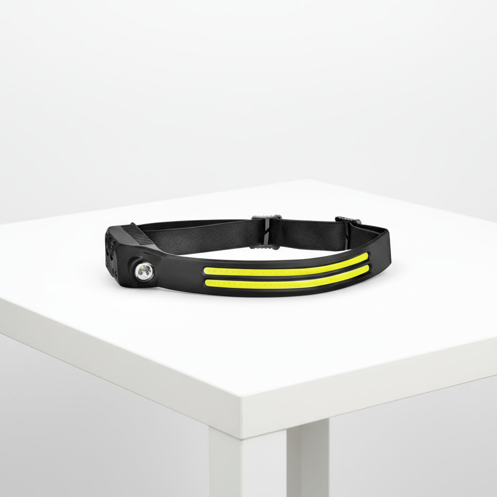 LED Induction Riding Headlamp Flashlight USB Rechargeable anassiri.com