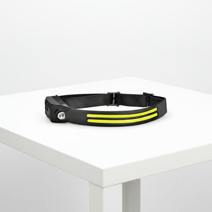 LED Induction Riding Headlamp Flashlight USB Rechargeable