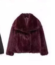Winter Plush Lapel Coat - Thickened Casual Long Sleeve Outerwear for Women anassiri.com