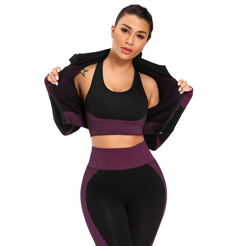 Yoga sets female sport gym suit anassiri.com