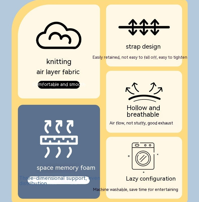 Love Heart-shaped Memory Foam Leg Pillow anassiri.com