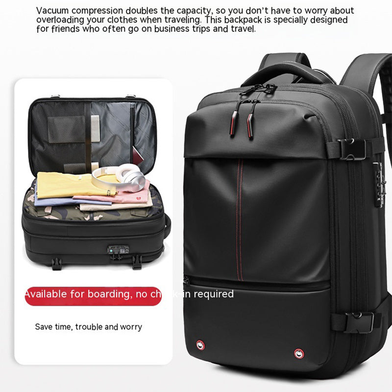 Travel Backpack Men's Business Multifunction Computer Bag Vacuum Compression Large-capacity Backpack anassiri.com