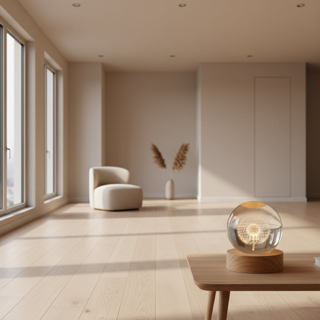 Lampe Cristal 3D Galaxy™ – Système Solaire Gravé & Lumière d’Ambiance Premium anassiri.com