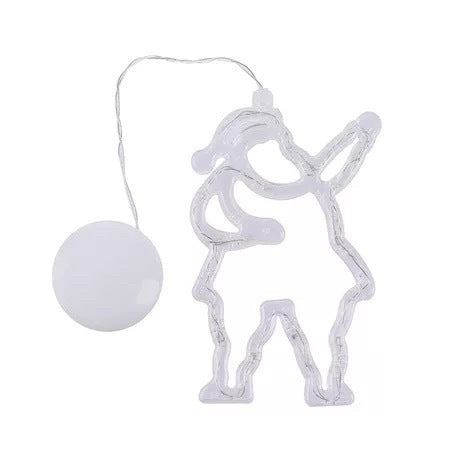 Christmas LED Suction Cup Chandelier Santa Claus Elk Snowman Lights Holiday Party Window Decor Lamps Battery Powered anassiri.com