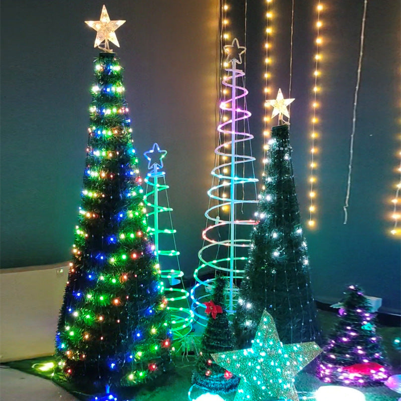 New LED Christmas Tree Lights Multi-function Point-and-control Holiday Decorations anassiri.com