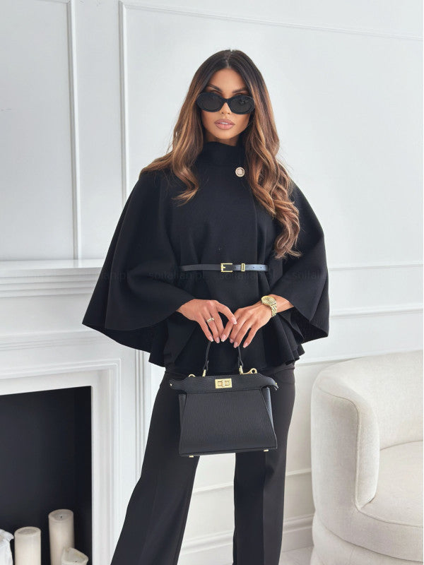 New Stand Collar BJacket Woolen Sweater Outwear For Women Clothing anassiri.com