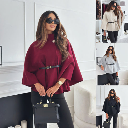 New Stand Collar BJacket Woolen Sweater Outwear For Women Clothing anassiri.com