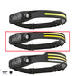 LED Induction Riding Headlamp Flashlight USB Rechargeable