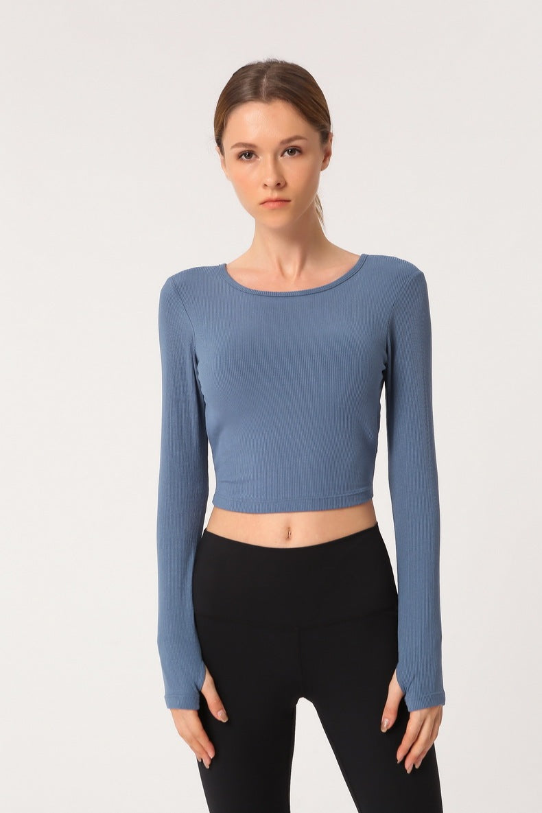 Cross straps sports fitness T-shirt anassiri.com