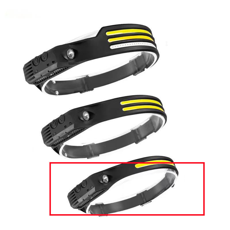 LED Induction Riding Headlamp Flashlight USB Rechargeable anassiri.com
