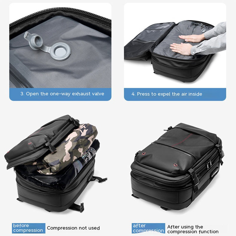 Travel Backpack Men's Business Multifunction Computer Bag Vacuum Compression Large-capacity Backpack anassiri.com
