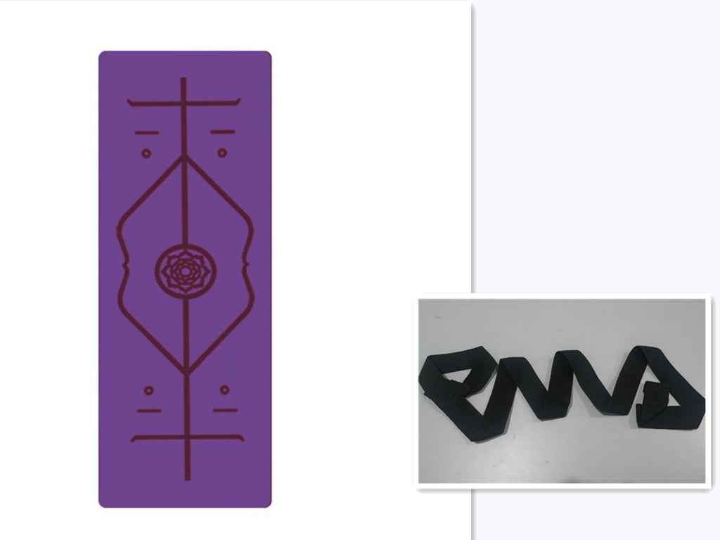 Non Slip TPE Yoga Mat Position Line Beginner  anassiri.com