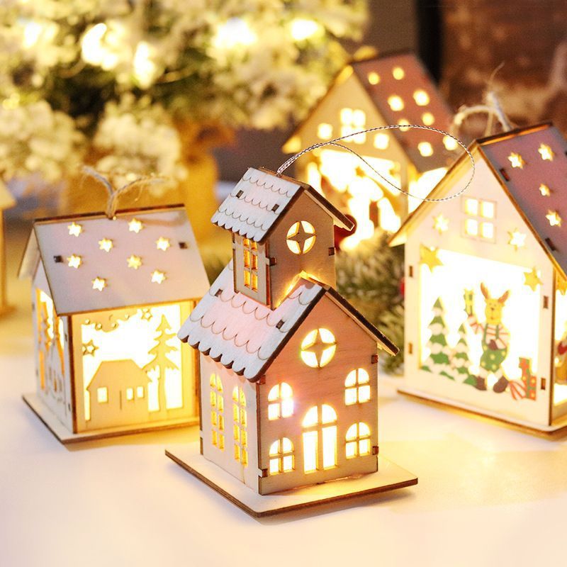 Luminous Christmas Decorations Christmas Wood With Lights anassiri.com