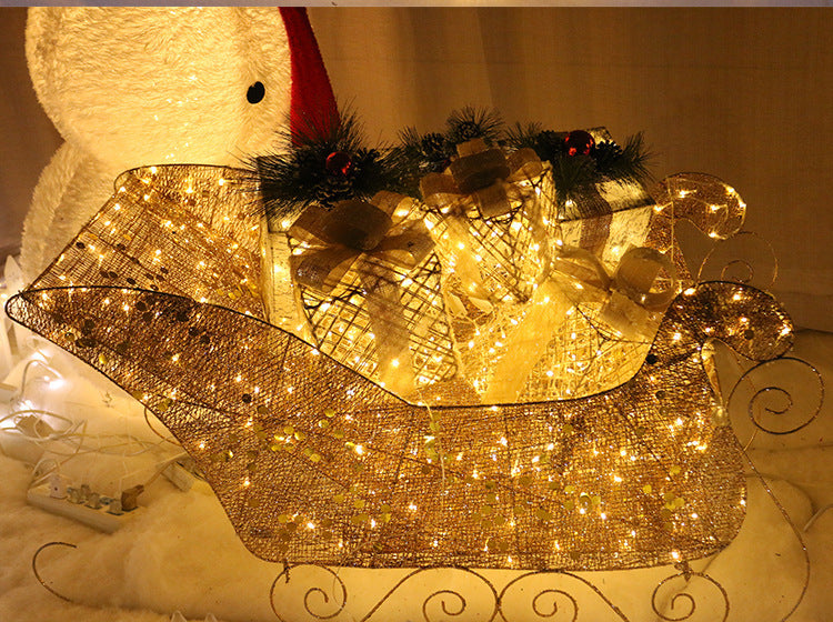 Christmas Lighting Gift Boxes With Bows Indoor Decorations Snow Gift Box Glowing Gift Box Home Garden Christmas anassiri.com