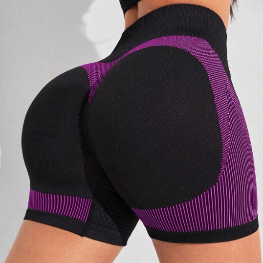 Women's Fashion Seamless Peach Tight High Waist Sports And Fitness Shorts anassiri.com