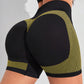 Women's Fashion Seamless Peach Tight High Waist Sports And Fitness Shorts