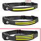 LED Induction Riding Headlamp Flashlight USB Rechargeable
