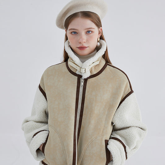 Fashion Fur Integrated Short Coat Women anassiri.com