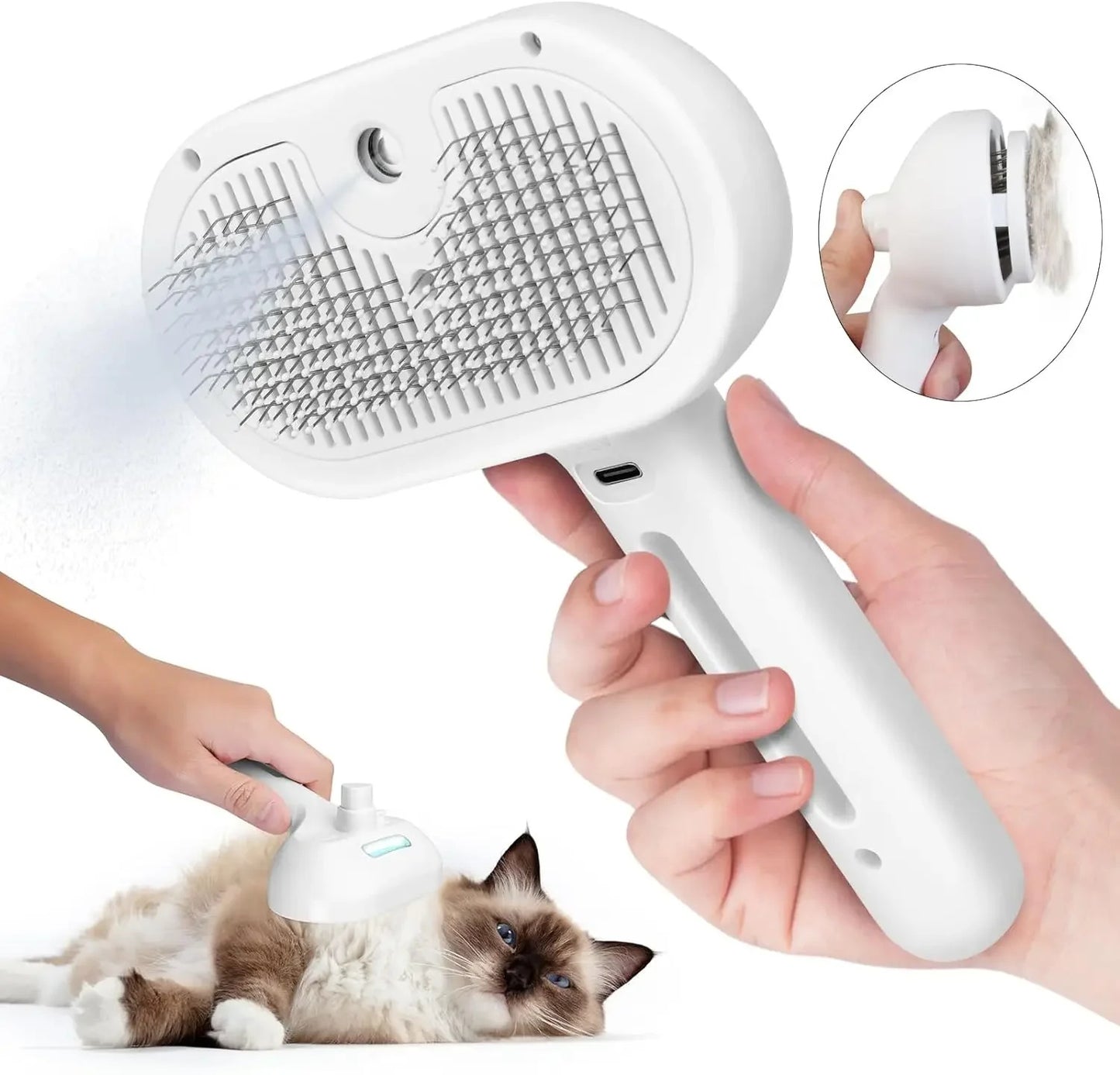 🐾 Anti-Shedding Spray Detangling Brush for Dogs & Cats anassiri.com