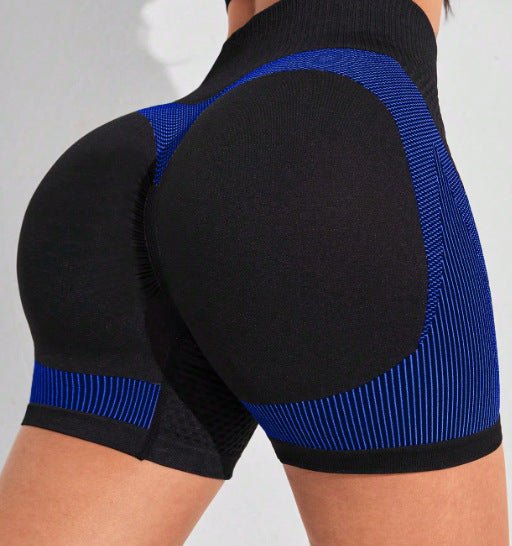 Women's Fashion Seamless Peach Tight High Waist Sports And Fitness Shorts anassiri.com