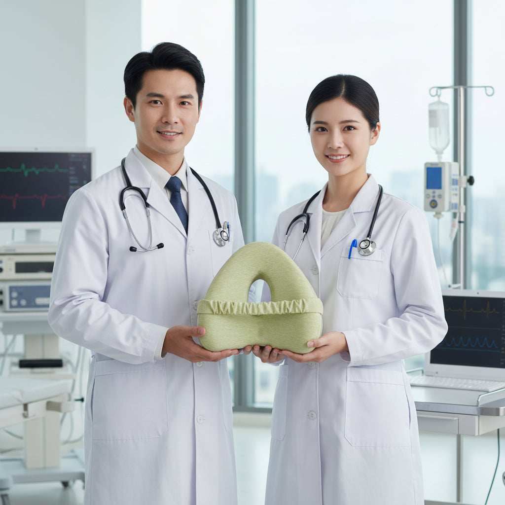 Love Heart-shaped Memory Foam Leg Pillow anassiri.com