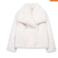 Winter Plush Lapel Coat - Thickened Casual Long Sleeve Outerwear for Women