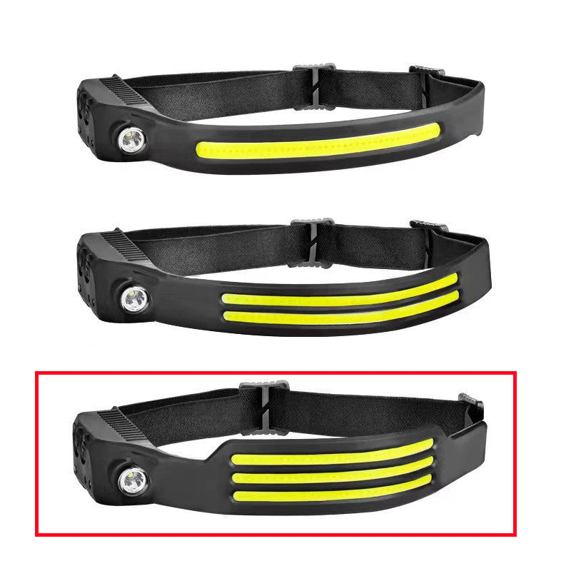LED Induction Riding Headlamp Flashlight USB Rechargeable anassiri.com