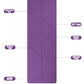 Non Slip TPE Yoga Mat Position Line Beginner 