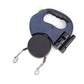 Dual Retractable Dog Leash with LED Light – 360° Tangle-Free & Reflective