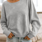 Casual Loose Fashion Long Sleeve Rendering Print Round Neck Knitted Sweater Hoodie