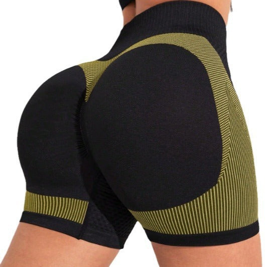 Women's Fashion Seamless Peach Tight High Waist Sports And Fitness Shorts anassiri.com